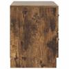 Nightstand Smoked Oak 62 X 34.5 X 44.5 Cm Engineered Wood