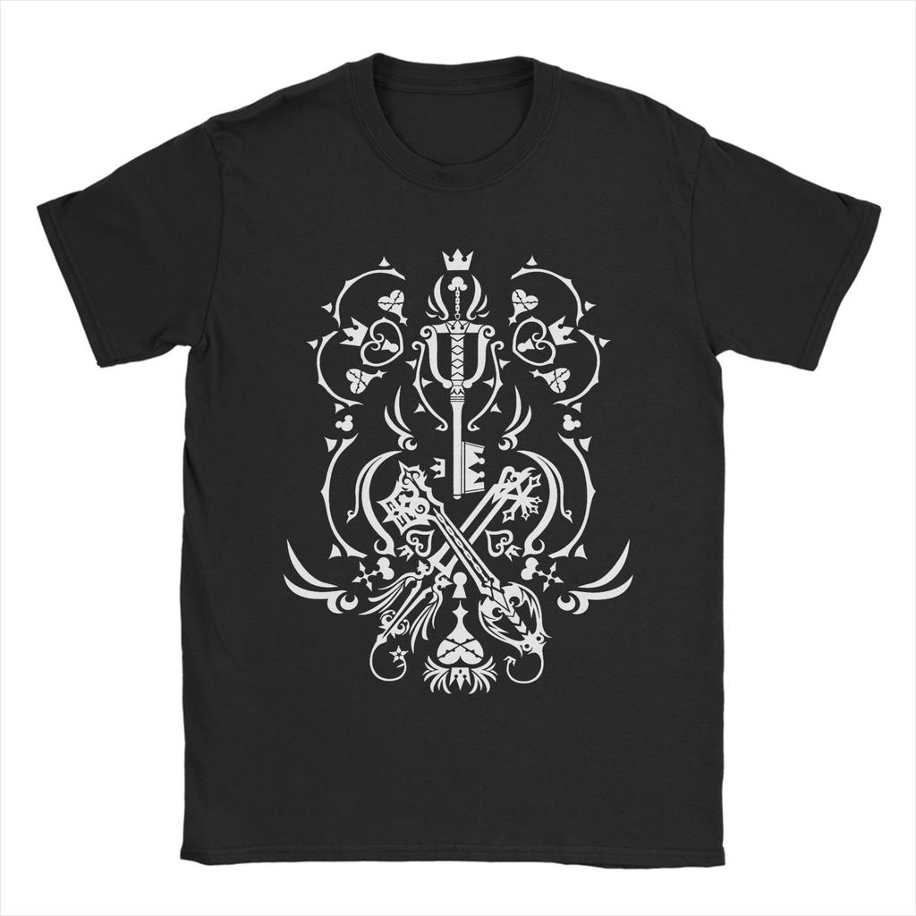 Koszulkki Kingdom Hearts Męskie Zabawne 100% Bawełna T-shirt Okrągły Dekolt Krótki Rękaw Koszulki Letnie Topy 2026 Męski T-shirt Topy Koszulka