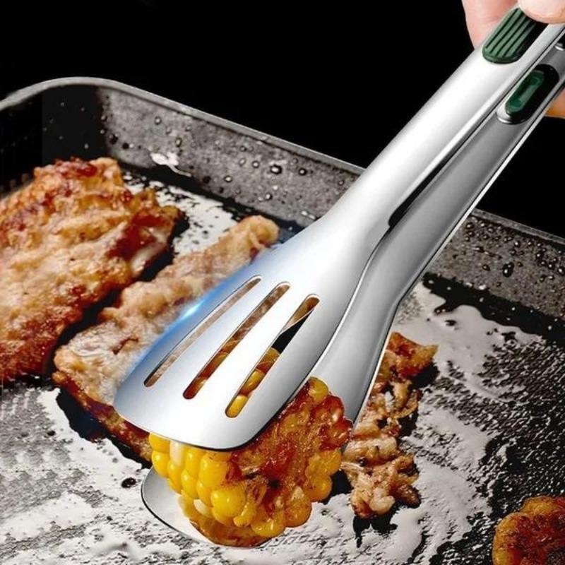 S/M/L Stainless Steel Kitchen Tongs for Cooking Food Tongs Non-Slip Handle Outdoor Barbecue Tongs Meat Bread Tongs Cooking Accessories