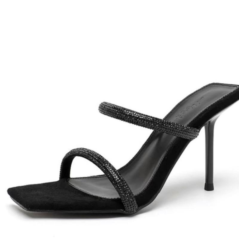 

Обувь женская 2024 трендовые босоножки со стразами женские элегантные босоножки на платформе женские летние босоножки свадебная обувь с открытым носком босоножки 39 чёрный