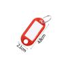 50pcs/lot Colorful Plastic Keychain Key Tags Label Numbered Name Baggage Tag ID Label Name Tags With Split Ring