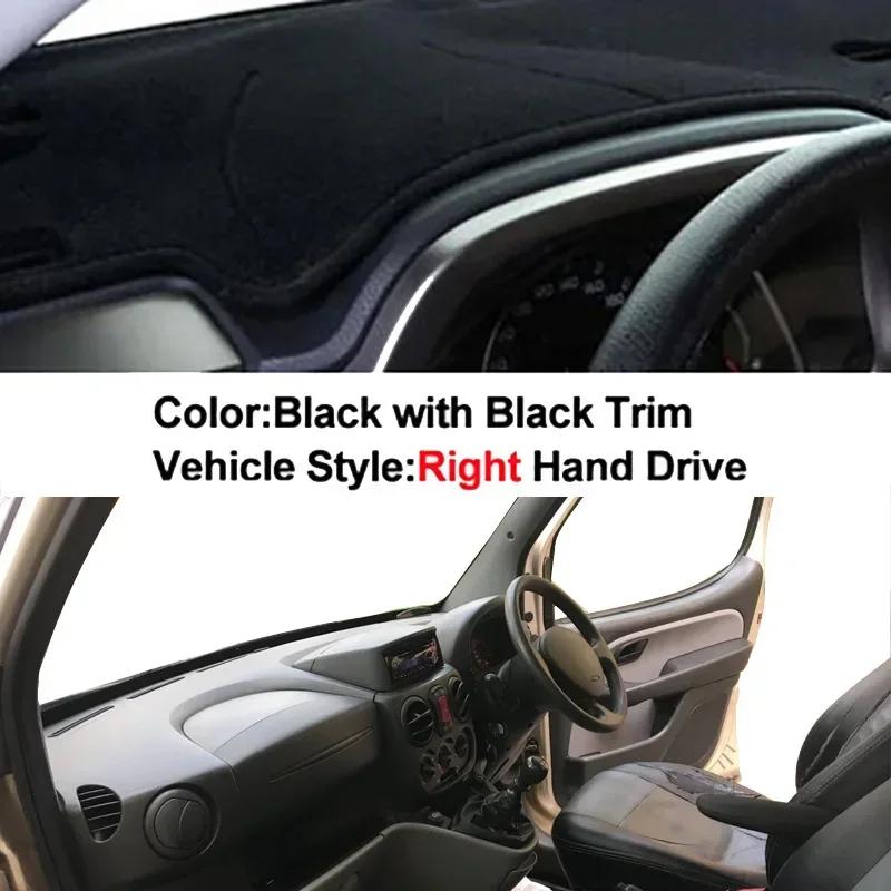 Car Dashboard Cover Non slip pad For Fiat Doblo 2000 - 2015 Protector Rug Car Dash Mat Sun Shade Pad Anti-UV Cushion 2014 2013