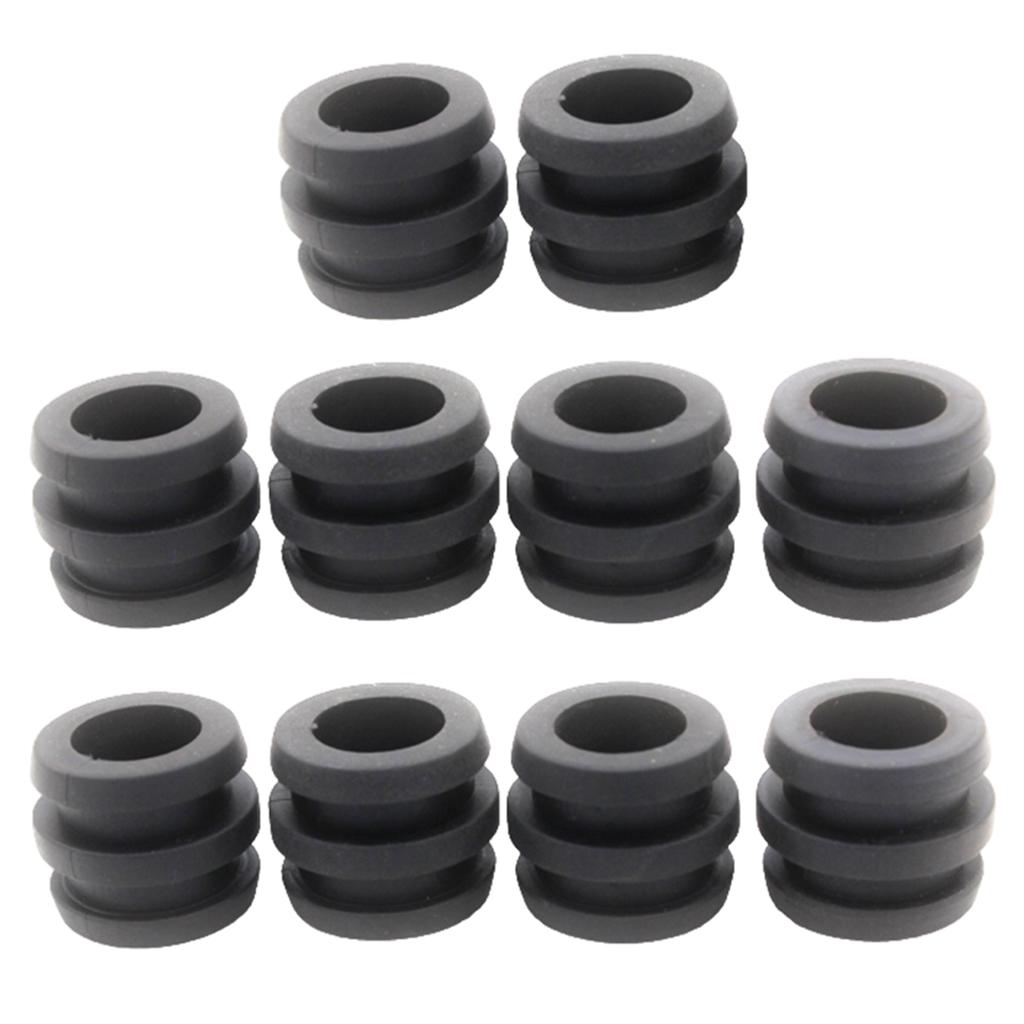 10Pcs/Set 16mm Foosball Table Rod Bumpers Buffer For Soccer Football Black