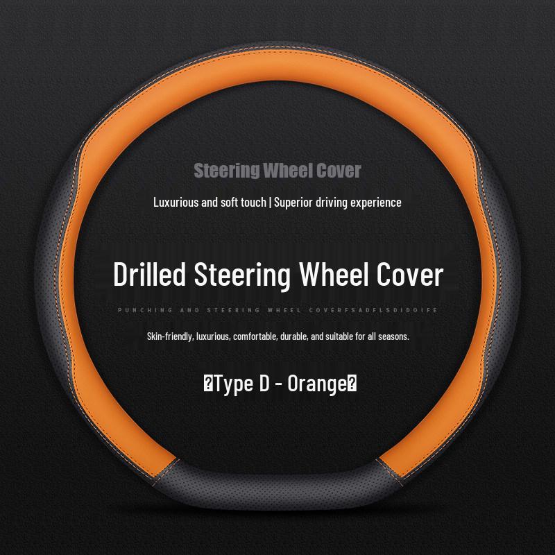 Anti-Slip Steering Wheel Cover for SAIC Huawei Shangjie H5 Interior Decoration Default