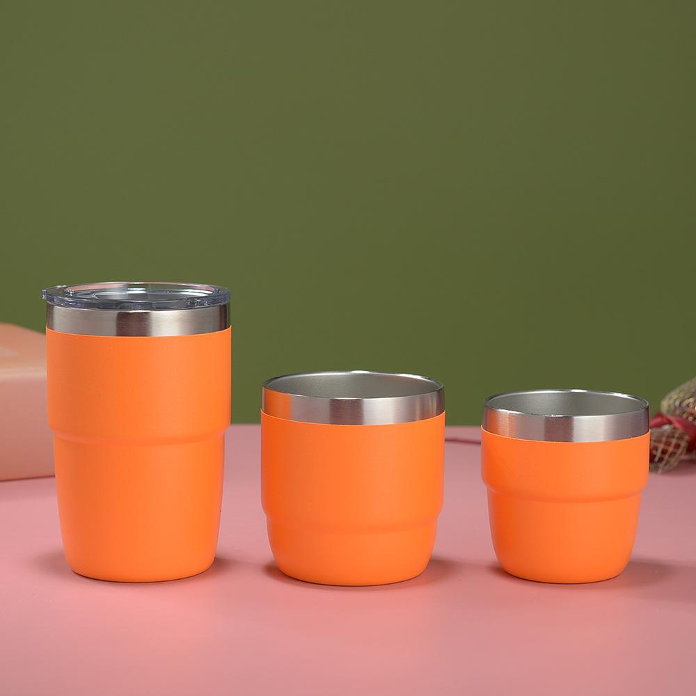 Cross-border 4oz Mini Rambler: Double-layer 304 Stainless Steel Vacuum Insulated Coffee Cup, Hot & Cold