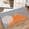 1Pc 1cm Thickened Modern Abstract Geometry Door Mat Soft Flannel Entrance Door Mat for Home Decor Anti-Slip Carpet Absorb Water Kitchen Bath Mat