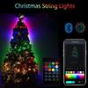 Christmas Light String Colorful RGB Christmas Tree Lamp String Bluetooth Light String USB Charge APP Fairy Lights  Decoration Esports Room