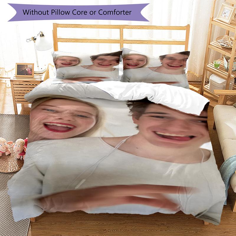 3pcs Skam Bedding Set Duvet Cover Closure Includes 1 Duvet Cover & 2 Pillowcases, Soft and Comfortable for All Seasons.