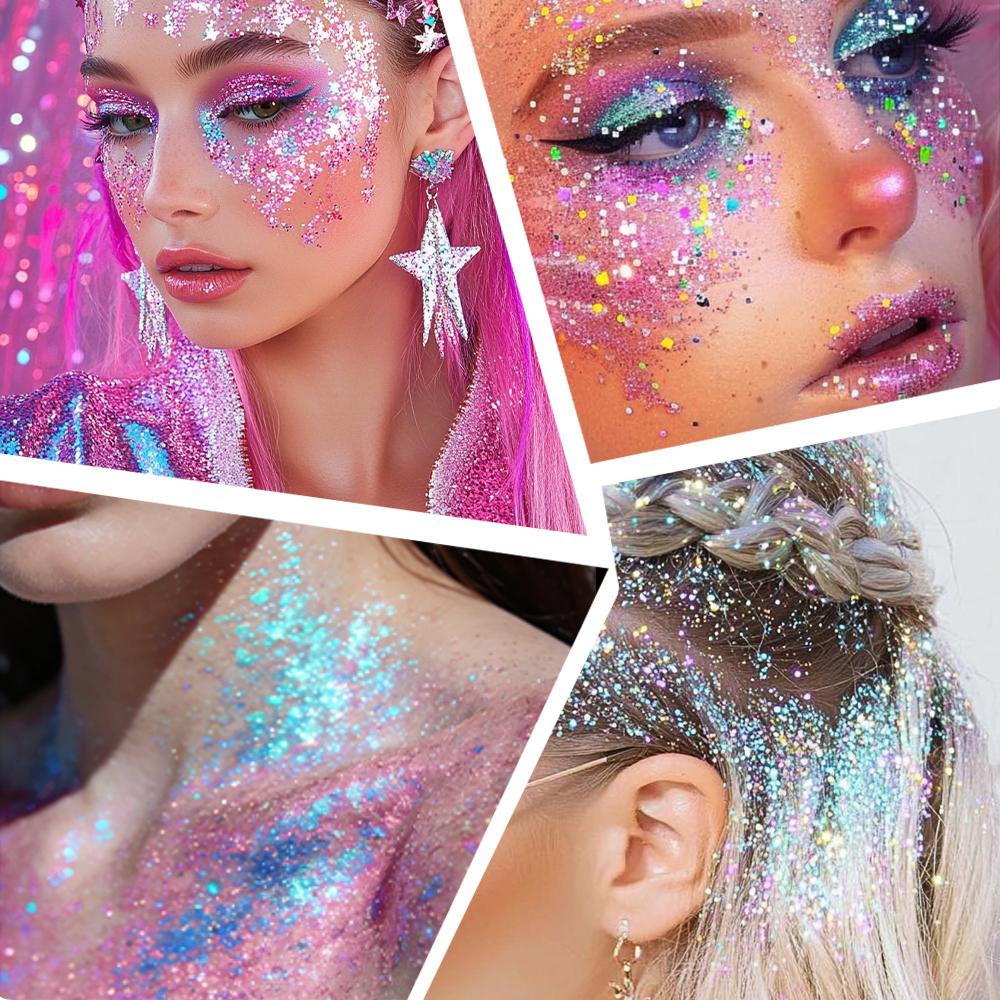 Body Paint Glitter Stick Face Lip Stick Gold Glitter Eyeshadow Stage Sparkling Sequins Cream Glitter Gel High Gloss Makeup