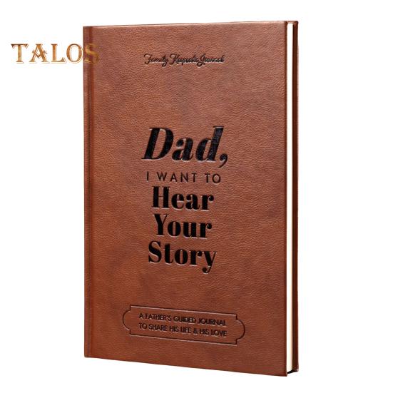 

Папа, я хочу услышать твою историю. Журнал. Мягкий на ощупь блокнот из искусственной кожи. Плотная бумага. Непромокаемый дизайн. Записная книжка. B