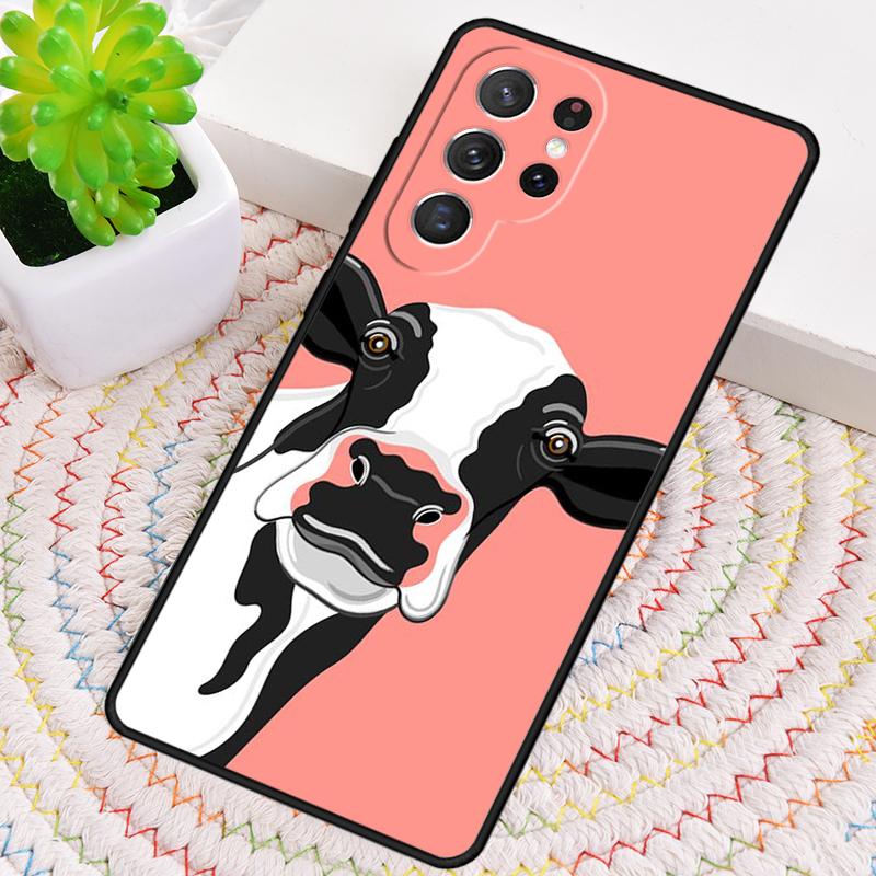 Animal cattle cow watercolor painting Phone Case for Samsung Galaxy note 10 pro S26 Ultra S23 S24 FE S25 S21 S22 PLUS Cove