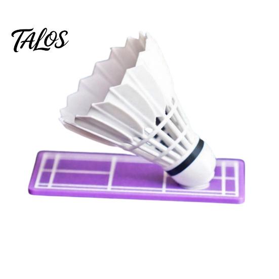 Talos Rotating Car Badminton Ornament with Swivel Mechanism, Shuttlecock Dashboard Decoration for Interior, Gift Sports Lovers