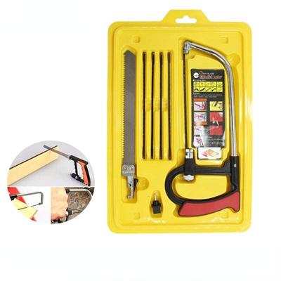 7 pièces/ensemble main bricolage acier scie métal bois verre scie multi-usages outils de travail du bois