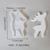 Deer Molds Silicone Deer Christmas Chocolate Molds Elk Shape Plaster Casting Mould For Fondant Soap Candle Crafts Holiday