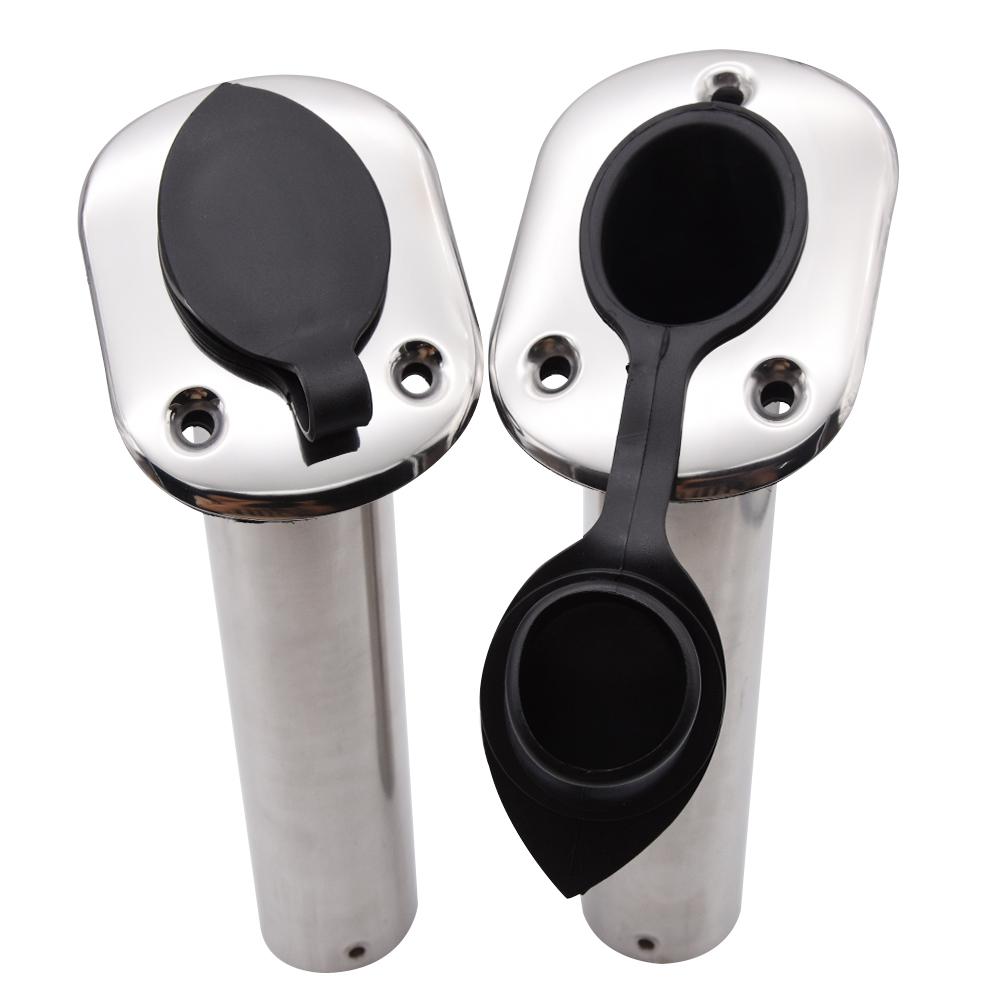 1X 15 / 30 / 90 Degree Stainless Steel Flush Mount Fishing Rod Holder Boat Rod Holders For Marine Boat Yacht Accessories