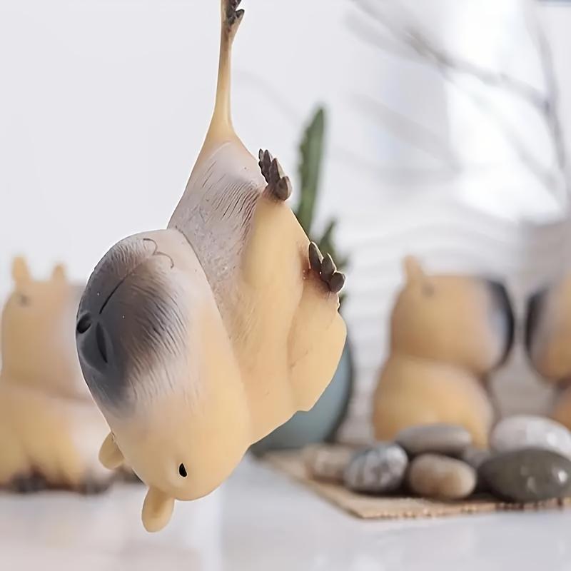 Niedliches Capybara Gummitier - Schneller Hüpfer, Langlebig, Einzigartiges Tierdesign, Perfekt für Partygeschenke und Weihnachtsgeschenke, Halloween & Weihnachten