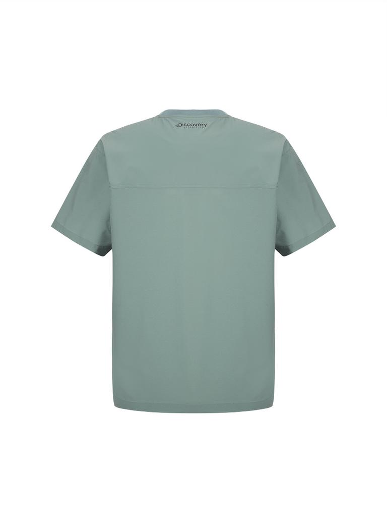 DISCOVERY EXPEDITION Freshvent Woven Short Sleeve T-Shirt (L/Mint)