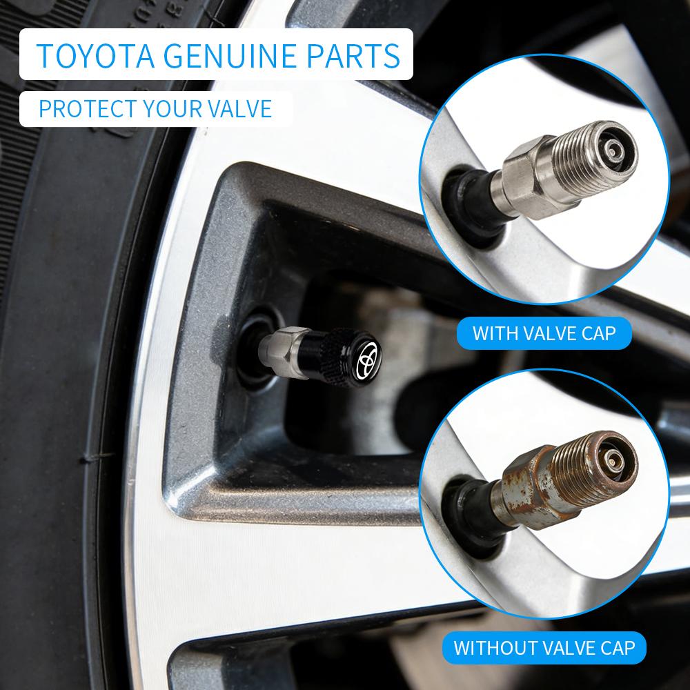 Car Wheel Stem Air Valve Cap Tire Dust Cover for Toyota Corolla Yaris Gazoo Racing Chr Auris Rav4 Prius Prado Crown