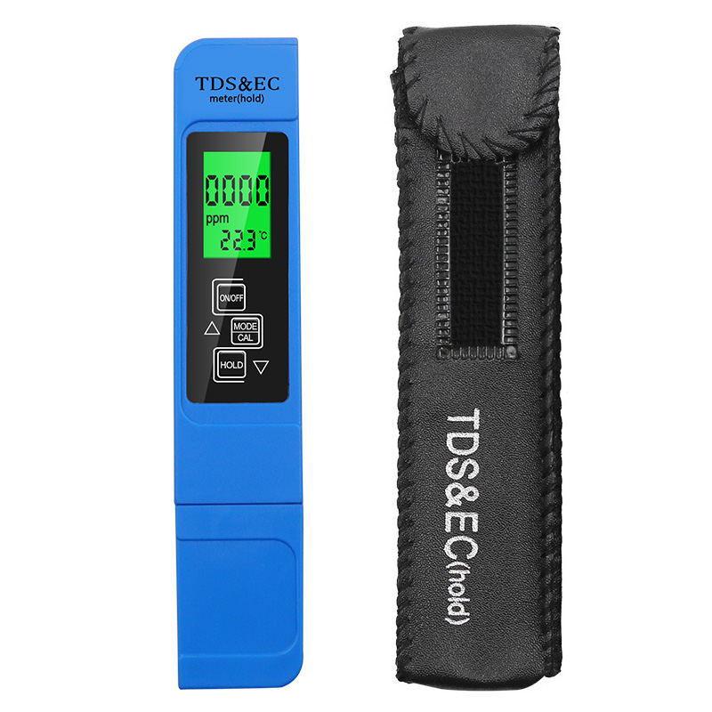 TDS Water Quality Test Pen: 3-in-1 EC Meter & Temperature Tester