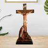 Sculpture Jesus Ornament Decorative Mother Mary Statue for Bedroom Desk Car