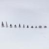 600pcs Punk Style Leather DIY Tool Set: 10 Sizes of Pointed Conical Rivet Studs