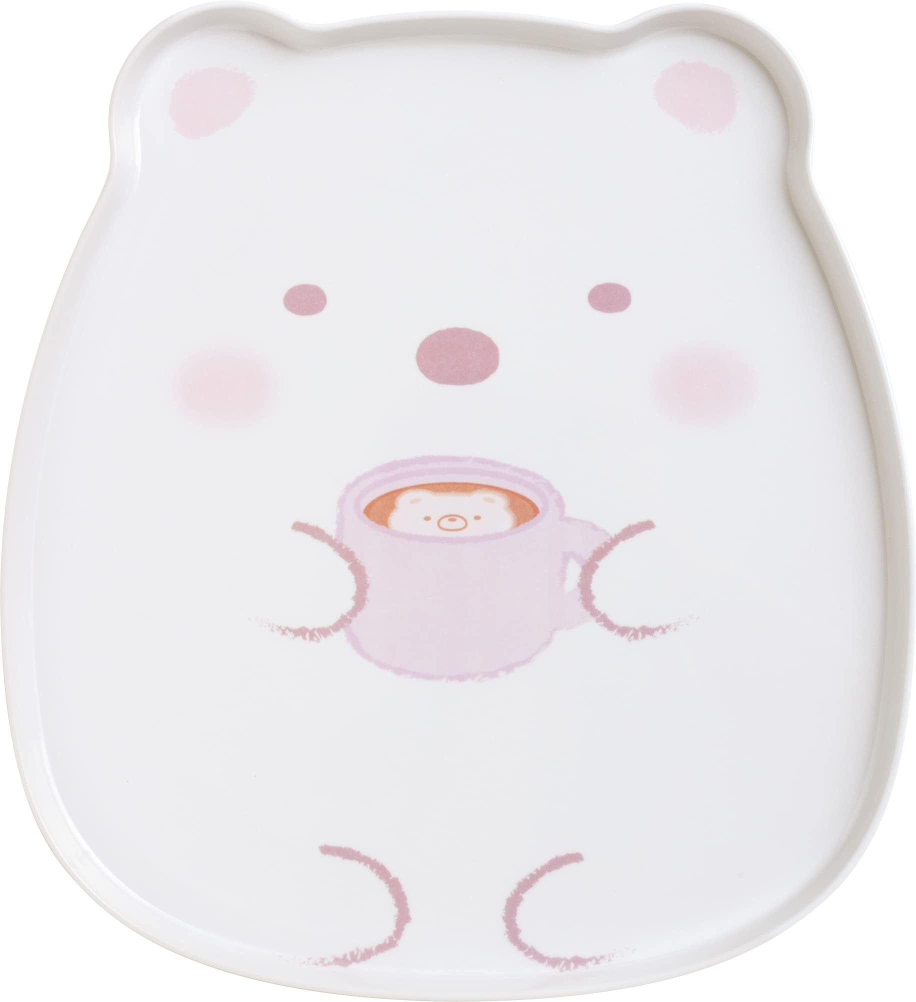 

KA17201 Sumikko Gurashi Медвежье кафе дома Поднос Белый медведь