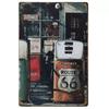 Xin Metal Sign Retro Tin  Home Wall Decor Gas Pump Route  Funny RestaurantAluminum