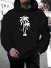 2026 Music Festival Summer New Arrival Unisex Casual All-Match Style Fashion Hoodie with Individual Tropical Palm Tree Print And Letter Design Pattern