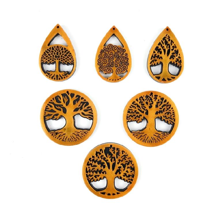 Resin Casting Silicone Mold Tree Life Keychain Pendant Jewelry Mould DIY
