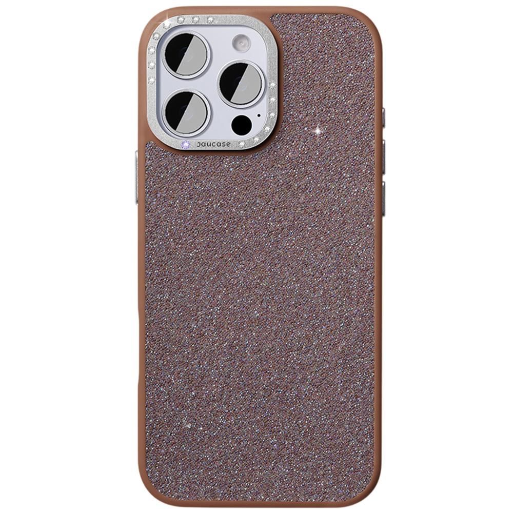 JAUCASE For iPhone 15 Pro Case Compatible with MagSafe Textured PU+TPU+PC Phone Back Cover