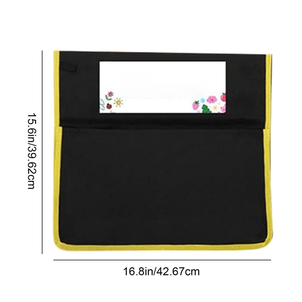 12pz Tasca Organizer per Schienale Sedia Scolastica con Slot per Etichetta e Tasche Multiple per Aula Scolastica