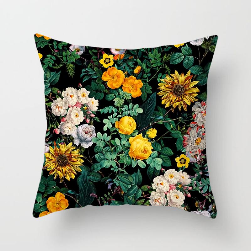 

Красивая серия цветов, декоративная подушка для дома и офиса, декоративная подушка для спальни, дивана, автомобиля, наволочка 50x50cm
