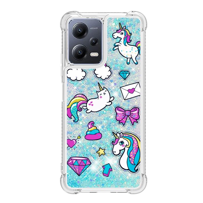 Redmi Note 12 Pro Case For Funda Xiaomi Redmi Note 12 Pro Cover Quicksand Dynamic Liquid Case On Redmi Note12 12Pro Phone Cases