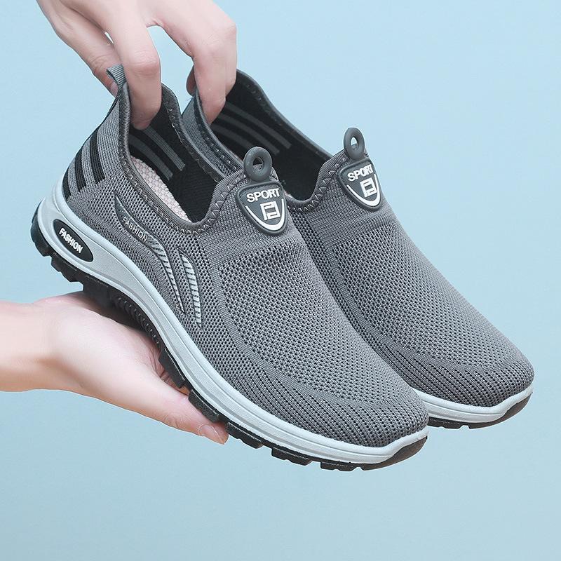 Staré pekingské látkové boty Nové pánské boty pro volný čas a sport pro střední a starší věk Nazouvací boty Lehké protiskluzové a otěruvzdorné boty pro tátu