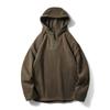 American Style Half Zipper Hood Double-sided Polar Fleece Hoodie Men's Autumn and Winter Outerwear Foreign Trade Cattle Goods Outdoor Fleece Jacket