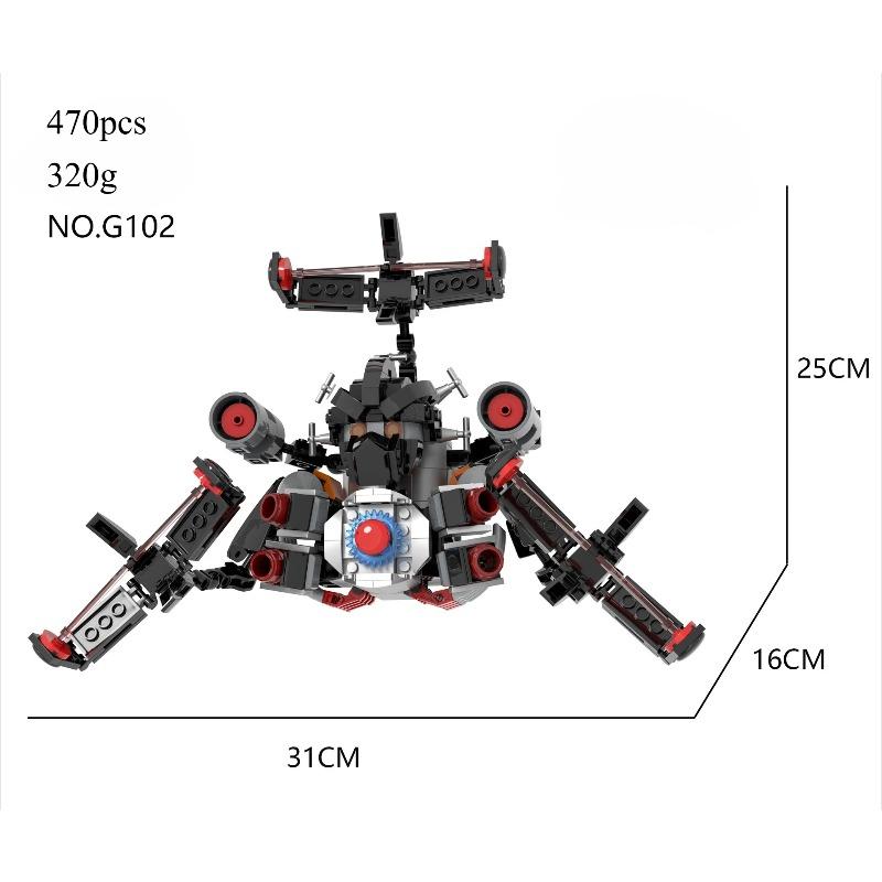 Maze Witch MOC Cross-border Summer Vacation Hot New Product Astronomy Toilet Man Skibiditoilet Toy Building Block Assembly