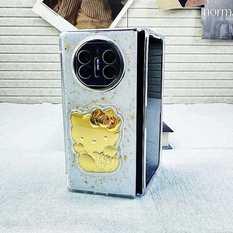 Huawei MateX6 Gold Foil Epoxy Drop-proof Phone Case