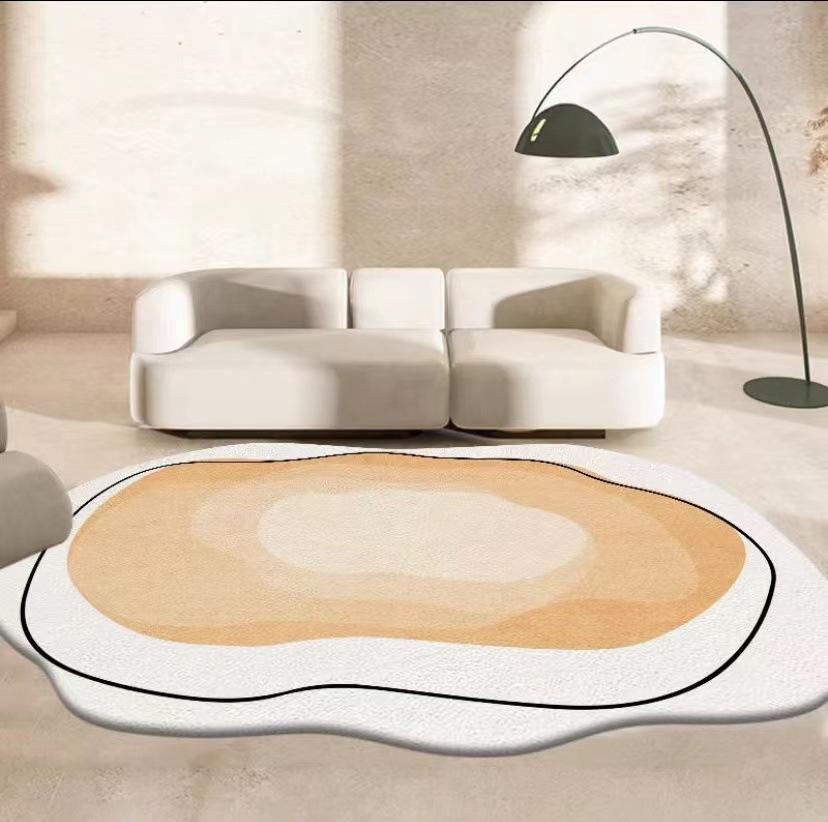 

Неровные линии ковра из искусственного кашемира, простой узор «Ветер Ваби-Саби», ковер в форме журнального столика для гостиной, одеяло для кровати в спальне 120 * 160Cm