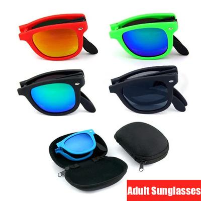 New Vintage Foldable Square Sunglasses Women Men Designer Fashion Portable Sun Glasses Gafas De Sol