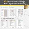 ADHD Cleaning Planner, Weekly and Monthly Organizing Planner with Cleaning Schedule and Checklist for Adults, Women for Household, Home, Kitchen,