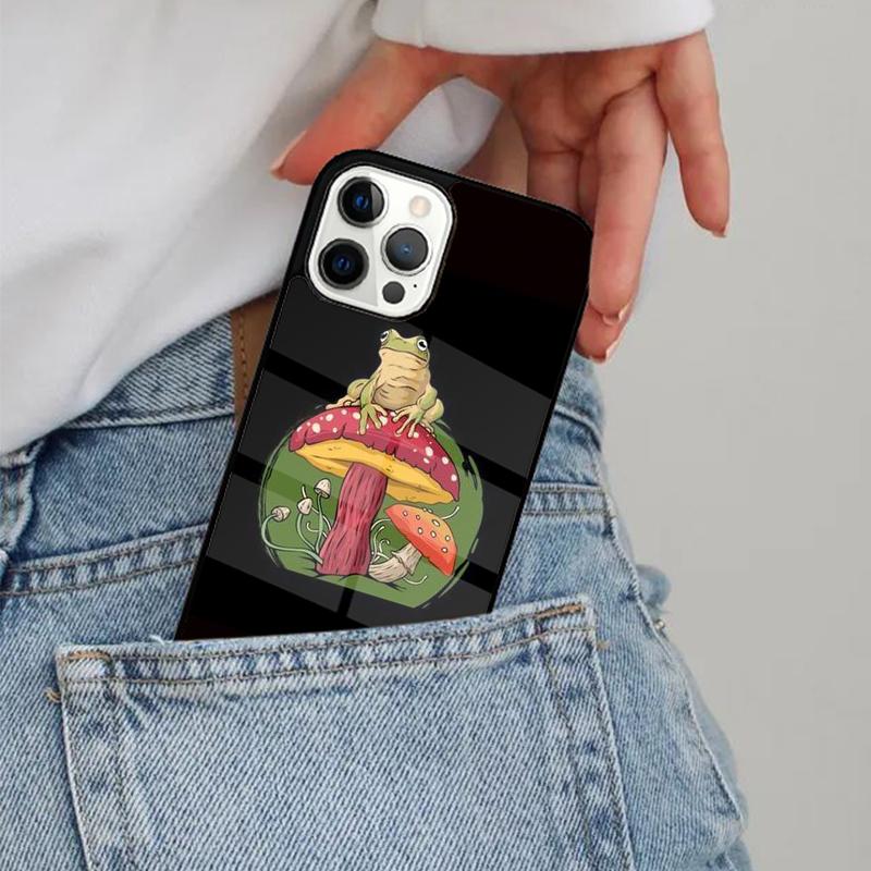 

Cottagecore Frog Aesthetic Phone Case Magesafe Magnetic Wireless Cover For iPhone 17 Air 16 16e 11 12 13 14 15 Pro Max Plus iPhone 13mini