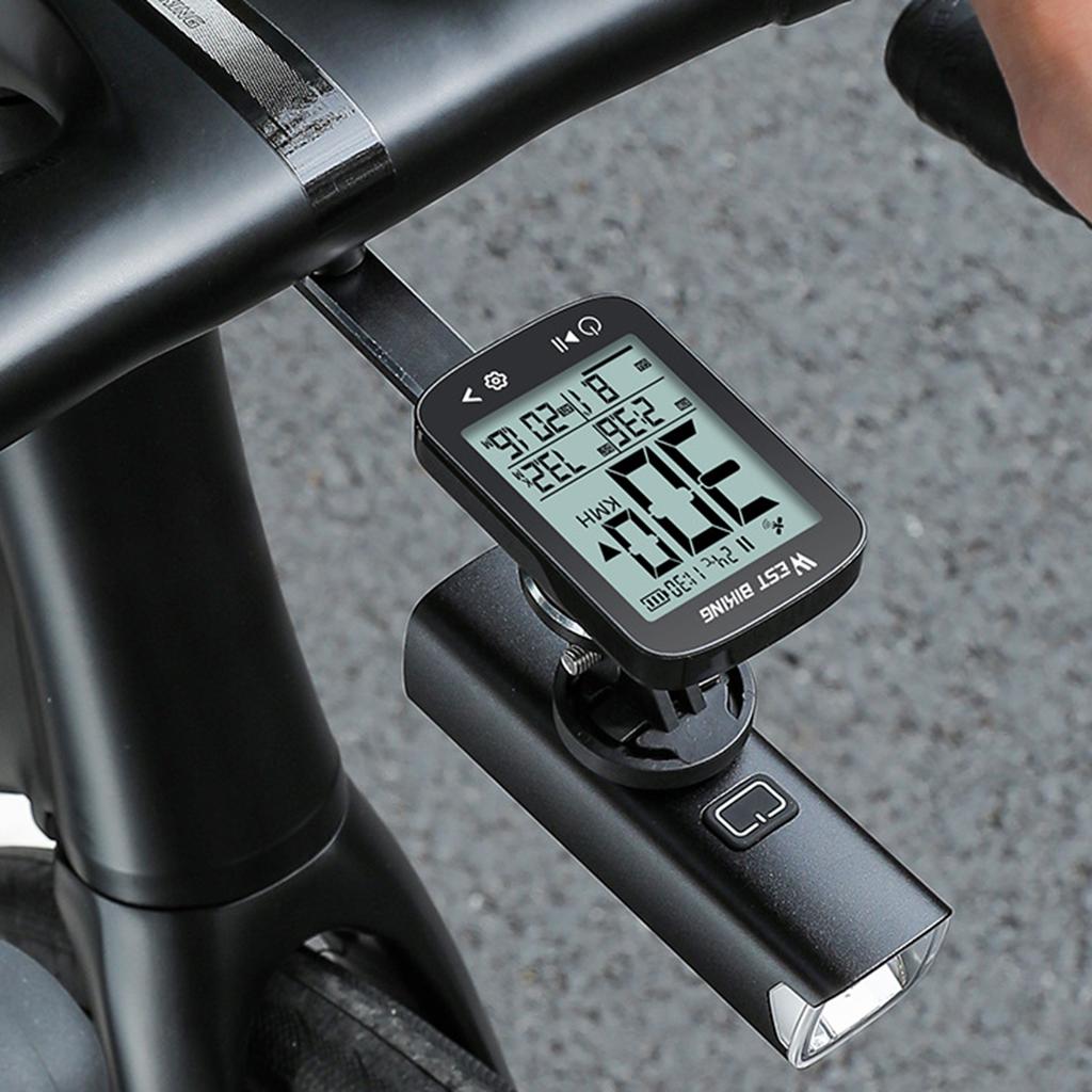 Fahrradcomputer Kabellos 2,4 Zoll LCD-Display Wiederaufladbarer wasserdichter GPS-Fahrradcomputer