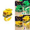 Engineering Vehicle Toy With Spin Top Watch For Preschool Kids