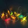 1 set of 10 LED dinosaur string lights for children s rooms, cartoon decorations, Christmas festive atmosphere lights