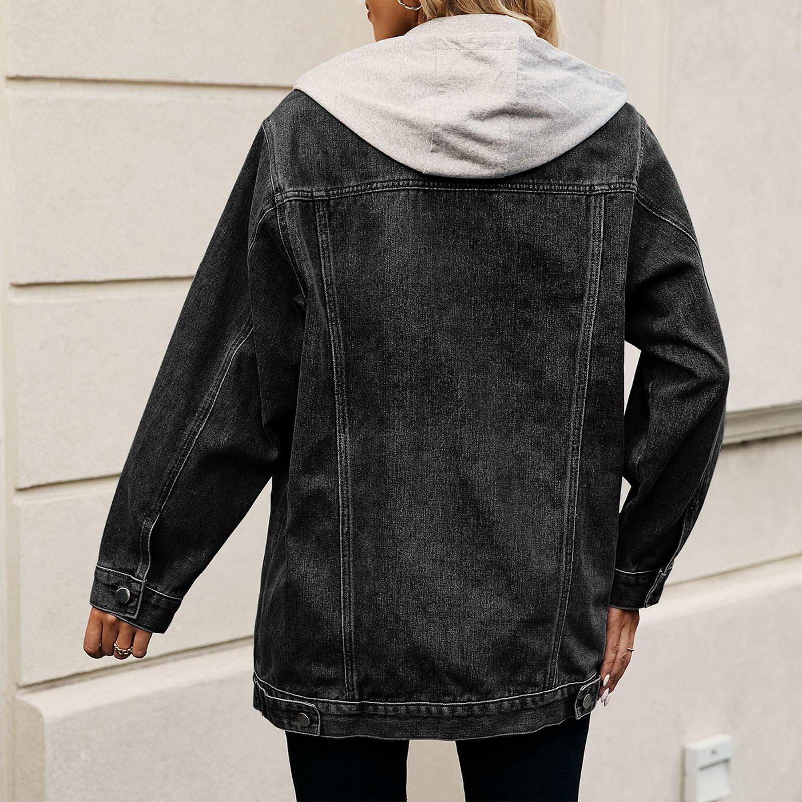 

Женская классическая винтажная свободная джинсовая куртка-топ S