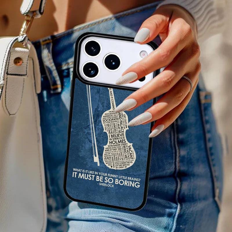 Musical Notes Violin Classical soft Phone Case For iPhone 17 Air 14 15 13 12 Max Cover For Apple 16e 11 Pro Max Plus Coque