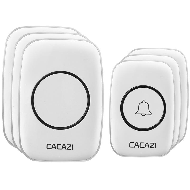 Wireless Waterproof Music Doorbell with Remote Control and Long-Distance Three-Way Communication (US, UK, JP, EU Specs)