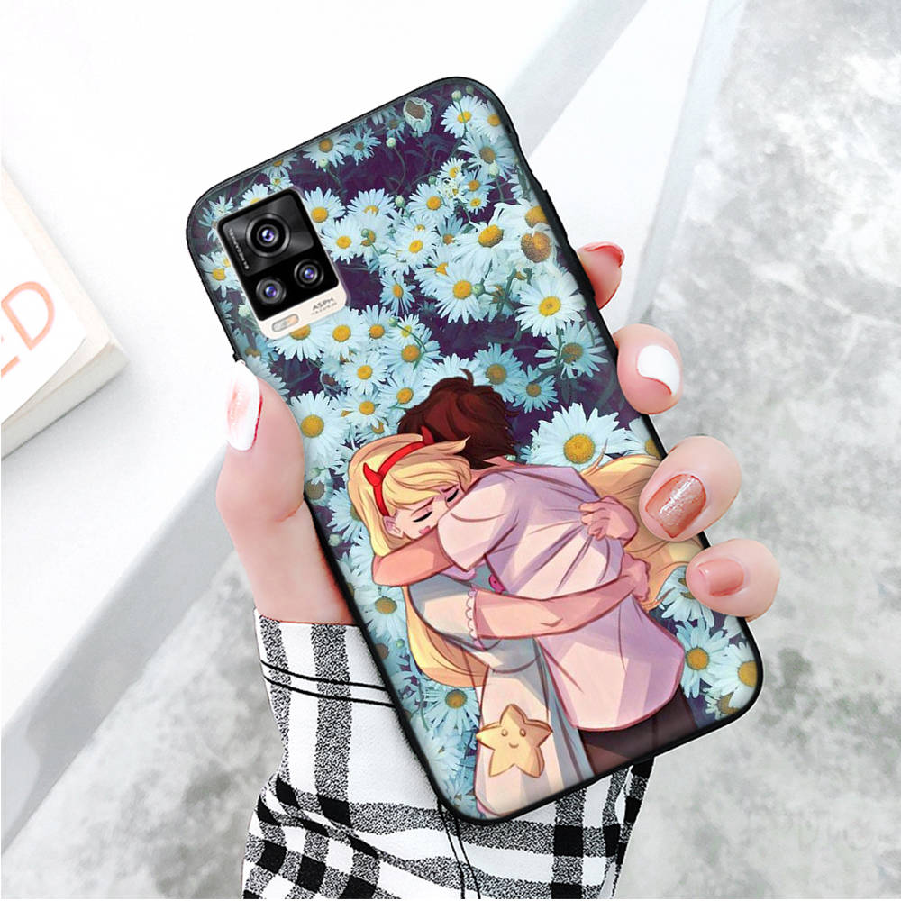 Black Case for Xiaomi Redmi 13C Note 9 iPhone XR 7 8 14 15 11 12 13 X XS Pro Max Samsung A25 S23 S24 FE Ultra Plus Star Vs the Forces of Evil