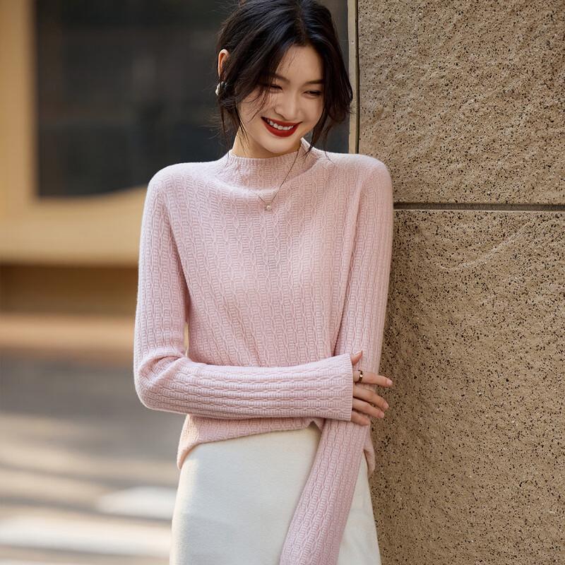 Srcr Women s 100% Cashmere Ribbed Knit Sweater L