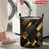 Collapsible Laundry Basket Large Round Waterproof Fabric Hamper Dirty Clothes Storage Bin Toy Organizer with Handles